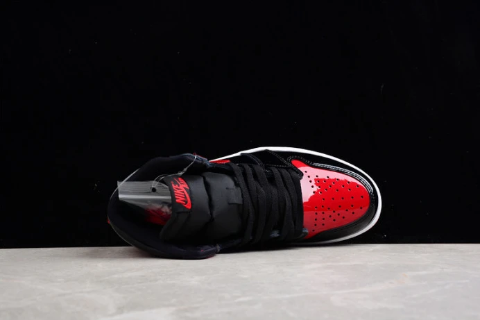Popular air jordan 1 high og ''bred patent'' 555088- 1678