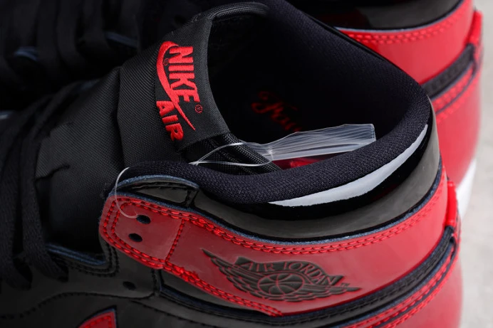 Popular air jordan 1 high og ''bred patent'' 555088- 1678