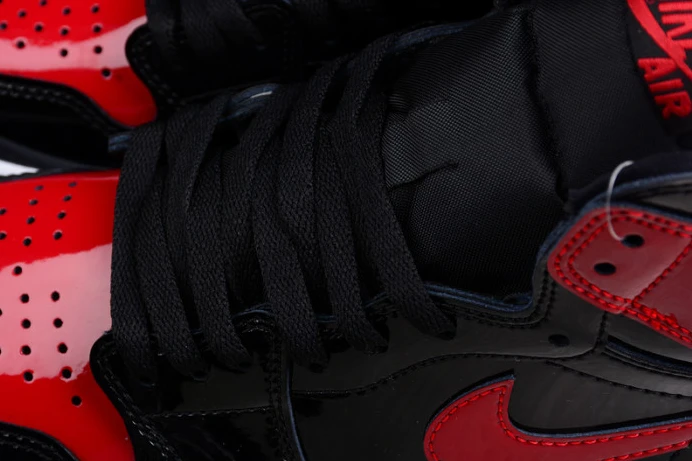 Popular air jordan 1 high og ''bred patent'' 555088- 1678