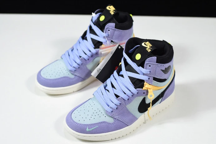 Popular air jordan 1 high switch purple pulse cw6576- 1684