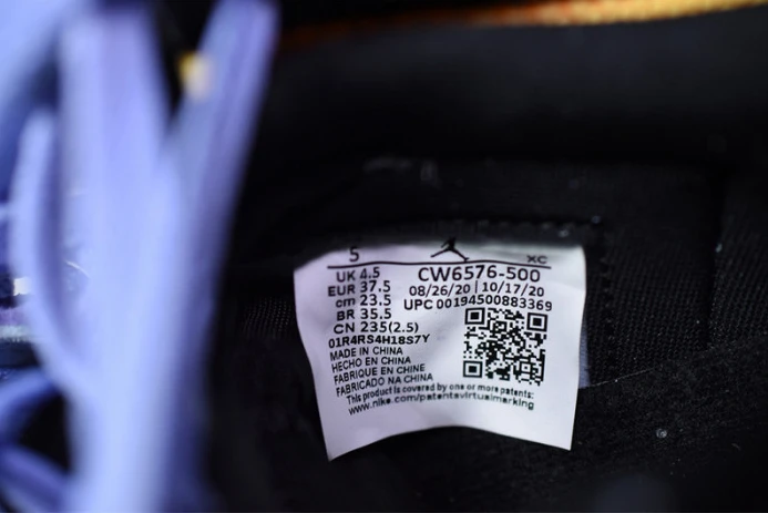 Popular air jordan 1 high switch purple pulse cw6576- 1684