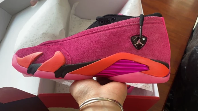 Popular air jordan 14 low shocking pink blast dh4121- 1457