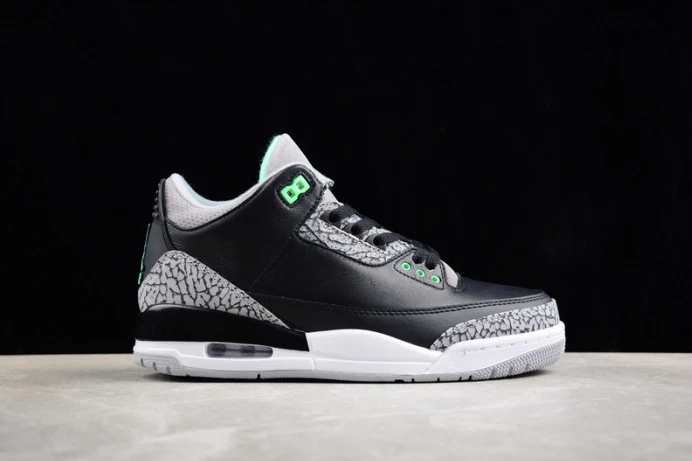 Popular air jordan 3 “green glow” ct8532- 1517