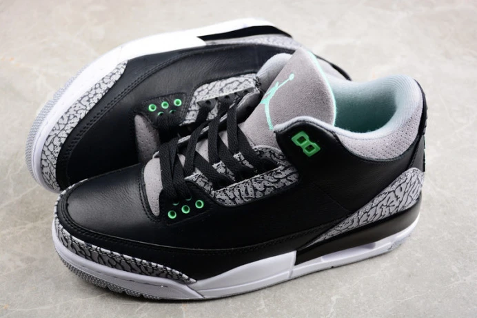 Popular air jordan 3 “green glow” ct8532- 1517