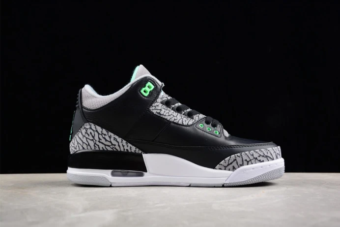 Popular air jordan 3 “green glow” ct8532- 1517