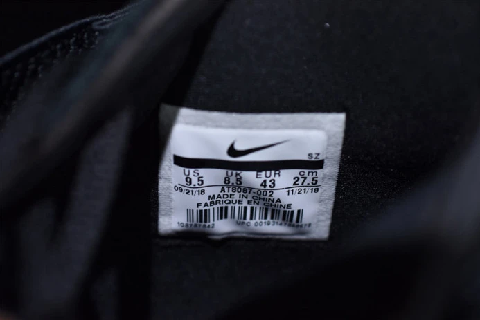 Popular nike air fear of god raid black at8087- 3244