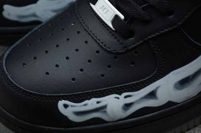 Popular nike air force 1 low black skeleton halloween bq7541- 3282