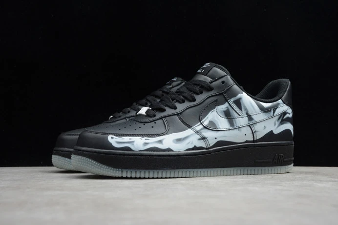 Popular nike air force 1 low black skeleton halloween bq7541- 3282