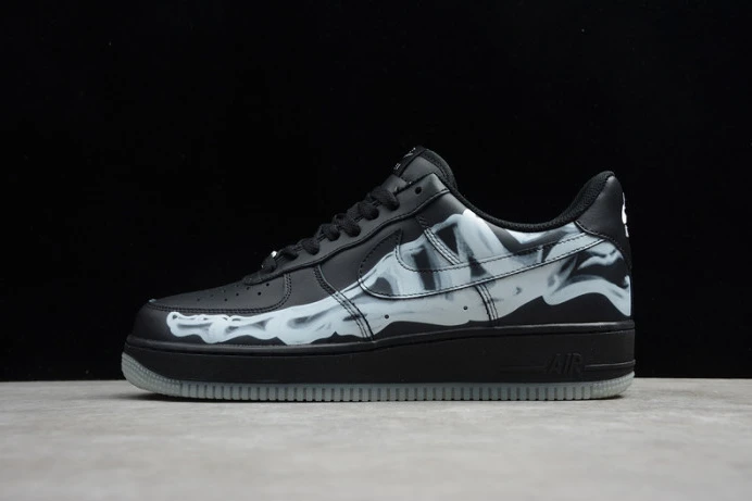 Popular nike air force 1 low black skeleton halloween bq7541- 3282