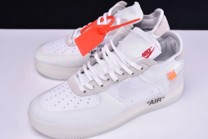 Popular nike air force 1 low ofw all white ao4606- 3052