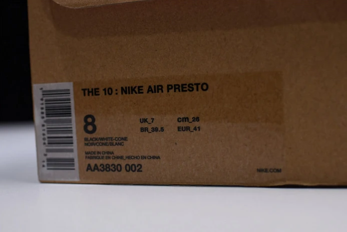 Popular nike air presto black aa3830- 3176