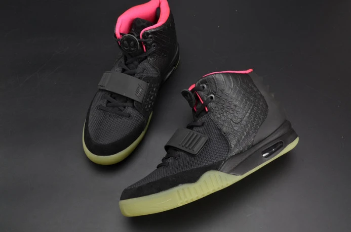 Popular nike air yeezy 2 “solar red” black mens 508214- 3368
