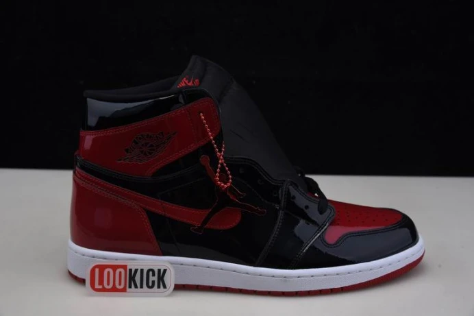 SmartChoice Air Jordan 1 High OG Bred Patent 555088- 807