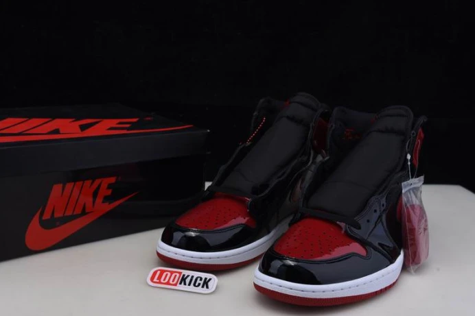 SmartChoice Air Jordan 1 High OG Bred Patent 555088- 807