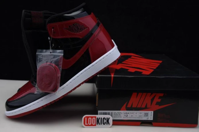 SmartChoice Air Jordan 1 High OG Bred Patent 555088- 807