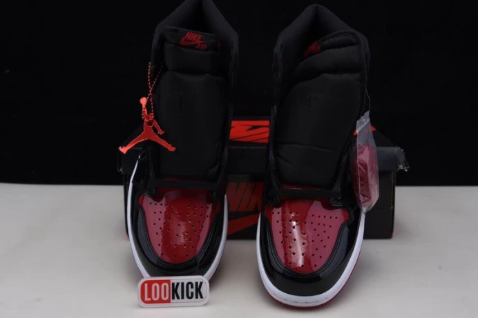 SmartChoice Air Jordan 1 High OG Bred Patent 555088- 807