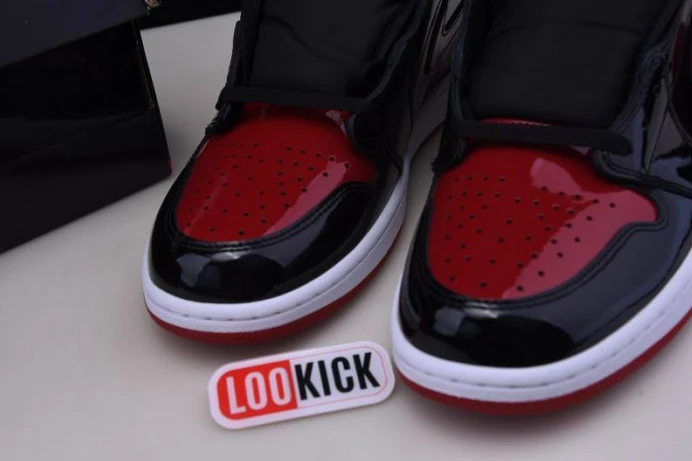 SmartChoice Air Jordan 1 High OG Bred Patent 555088- 807
