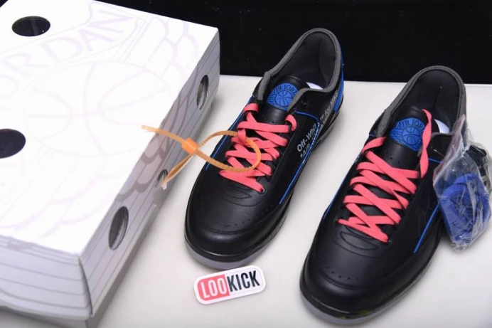 SmartChoice Jordan 2 Retro Low SP Off-White Black Blue DJ4375- 502
