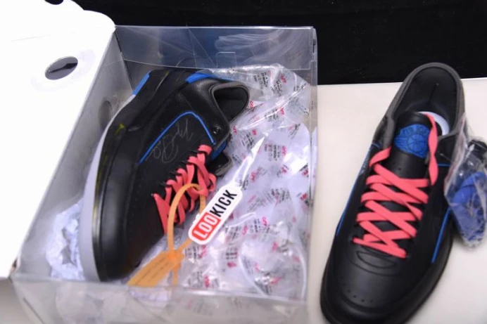 SmartChoice Jordan 2 Retro Low SP Off-White Black Blue DJ4375- 502