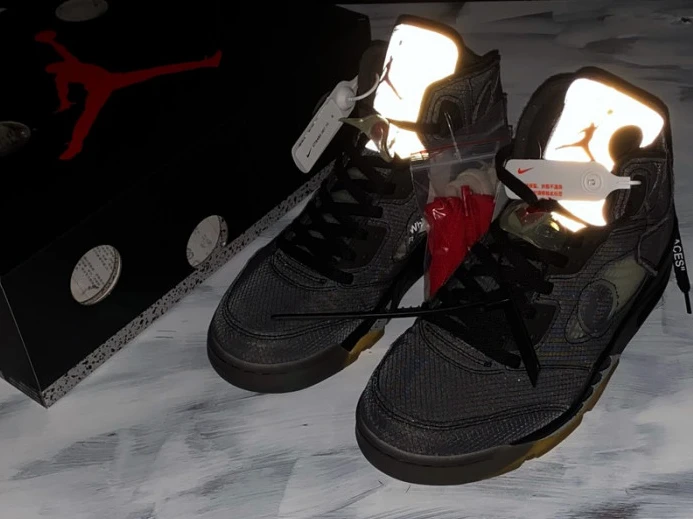 SmartChoice Off-White x Air Jordan 5 Black CT8480- 1088