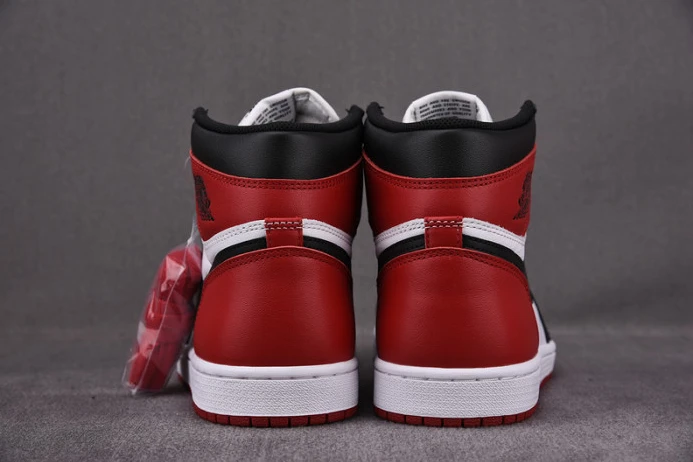 SmartChoice air jordan 1 high og “black toe” white  black-varsity red 555088- 1347