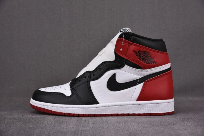 SmartChoice air jordan 1 high og “black toe” white  black-varsity red 555088- 1347