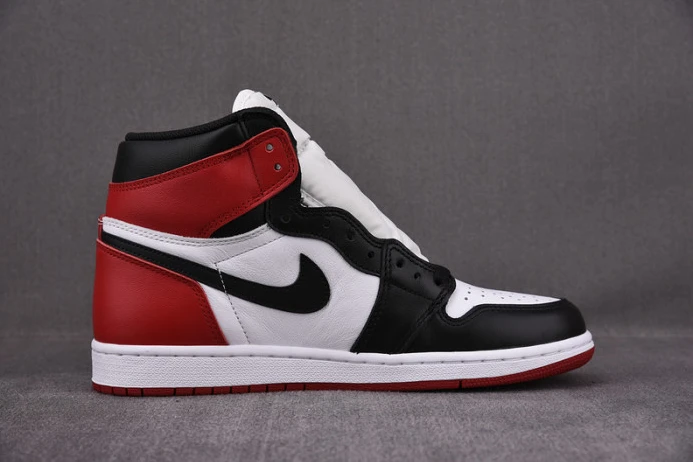 SmartChoice air jordan 1 high og “black toe” white  black-varsity red 555088- 1347