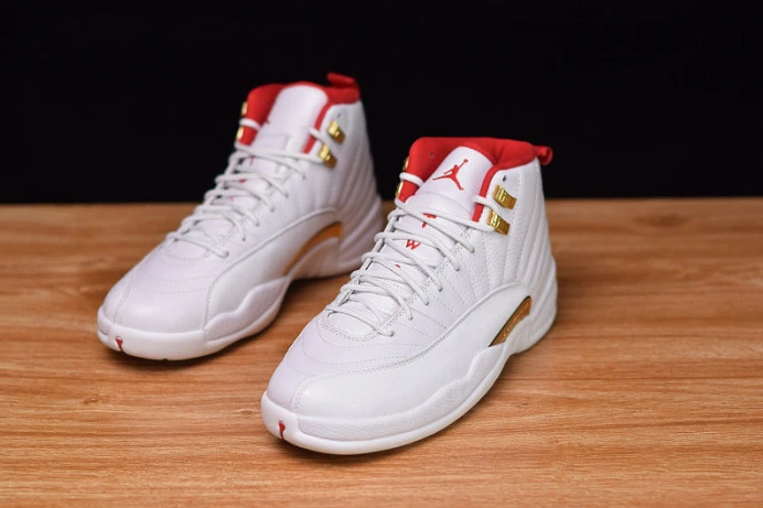 SmartChoice air jordan 12 fiba white university red 130690- 1688
