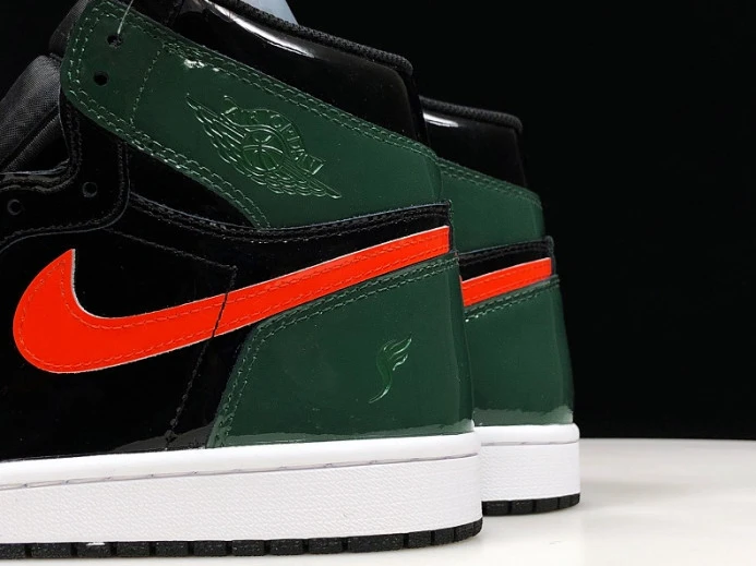 SoleFly x Air Jordan 1 Retro High OG Black Team Orange-Fir AV3905- WellDesigned 890