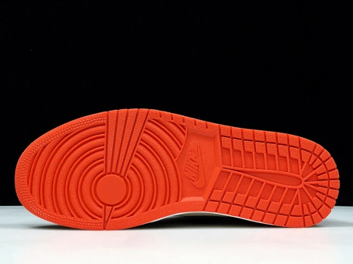 SoleFly x Air Jordan 1 Retro High OG Sail Fir-Team Orange AV3905- Popular 891