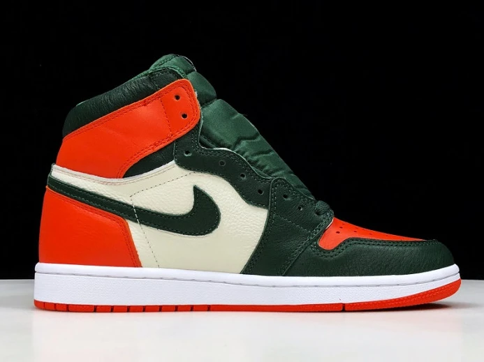 SoleFly x Air Jordan 1 Retro High OG Sail Fir-Team Orange AV3905- Popular 891