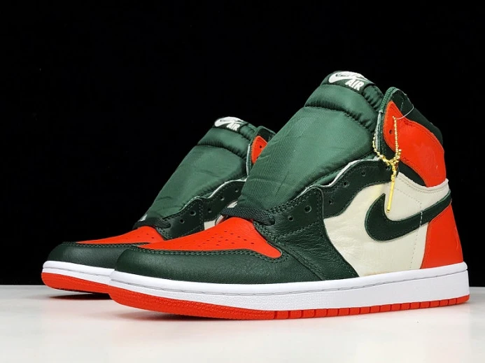 SoleFly x Air Jordan 1 Retro High OG Sail Fir-Team Orange AV3905- Popular 891