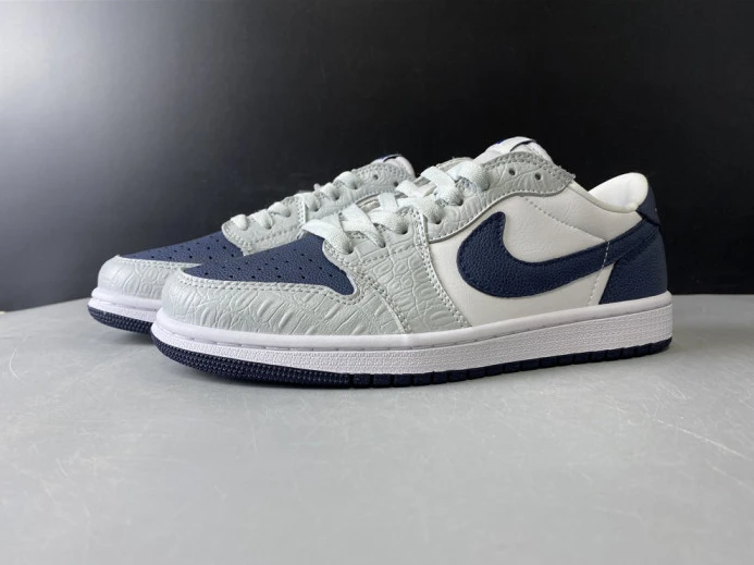 SportInspired Air Jordan 1 Grey Navy Blue CW8576- 851
