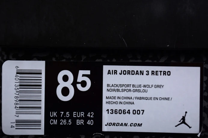 SportInspired air jordan 3 retro sport blue 136064- 1530