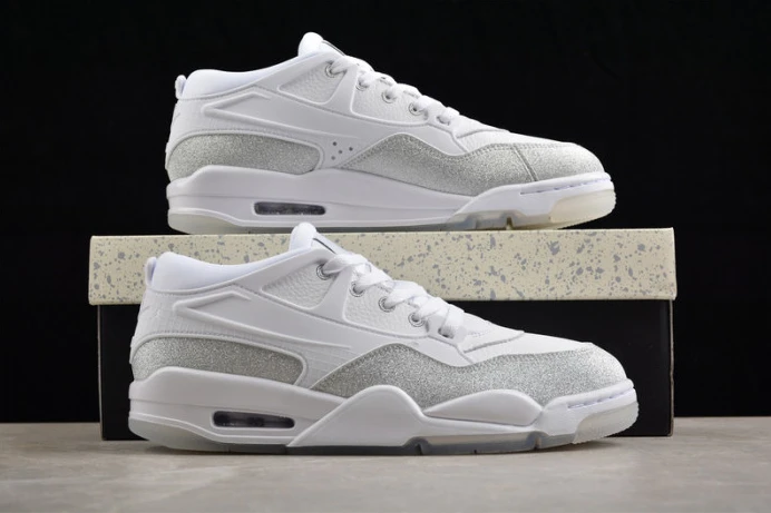 SportInspired air jordan 4 rm wmns white metallic silver hq3441- 1466