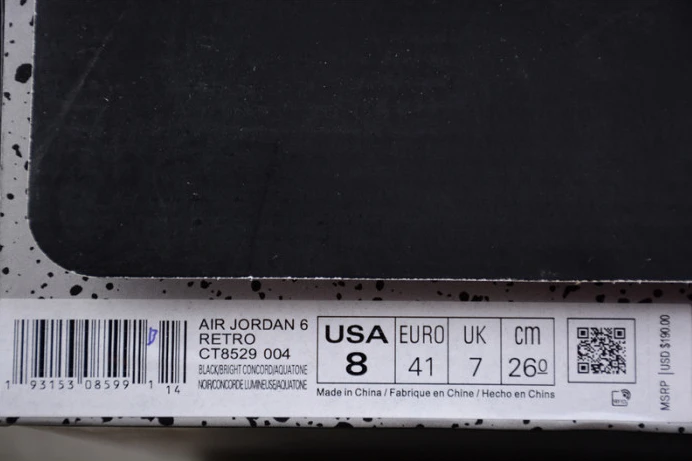 SportInspired air jordan 6 “aqua” ct8529- 1542