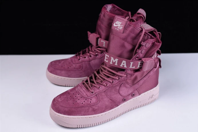 SportInspired nike sf air force 1 one fif vintage wine particle rose aj1700- 3075