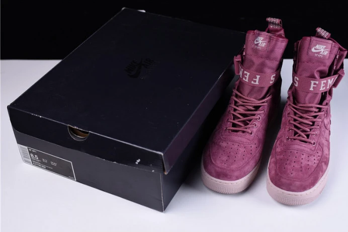 SportInspired nike sf air force 1 one fif vintage wine particle rose aj1700- 3075