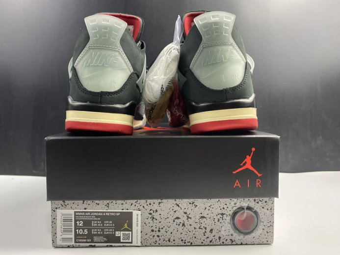 SportInspired ofw x air jordan 4 “bred” black red cv9388- 1719