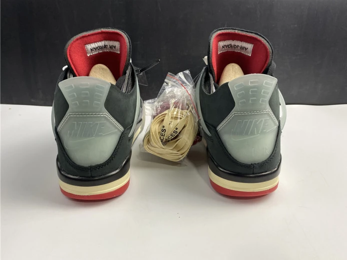SportInspired ofw x air jordan 4 “bred” black red cv9388- 1719