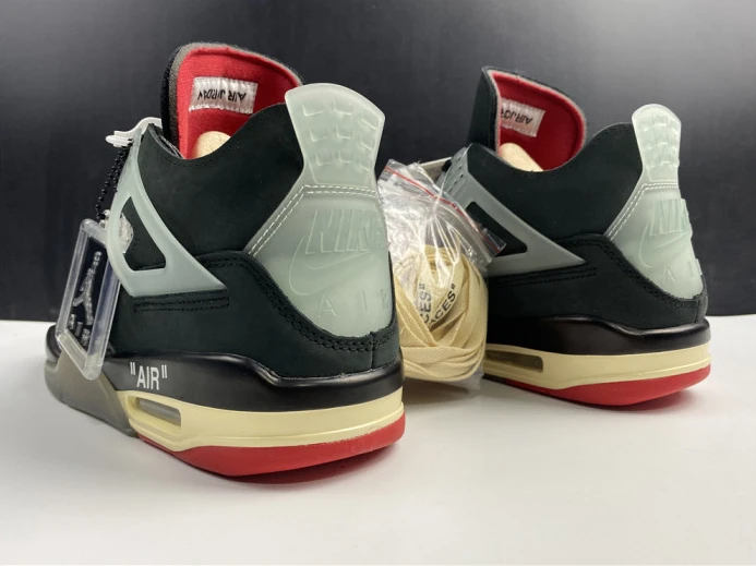 SportInspired ofw x air jordan 4 “bred” black red cv9388- 1719
