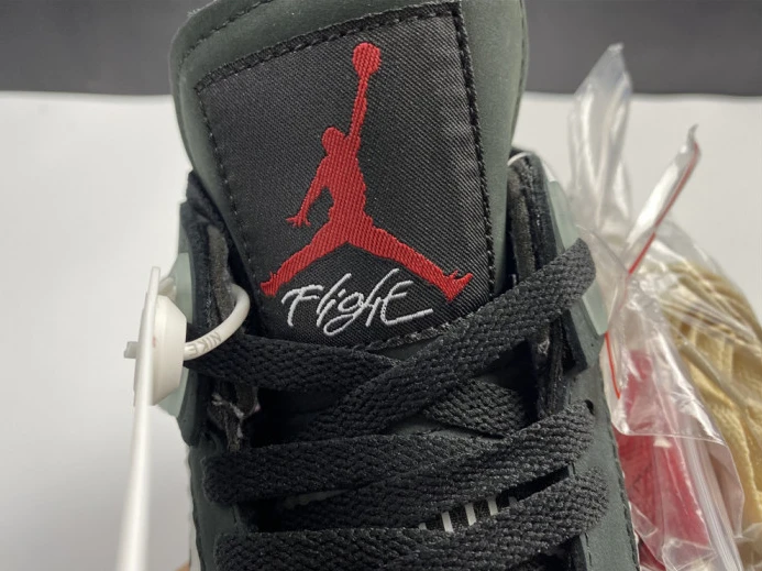 SportInspired ofw x air jordan 4 “bred” black red cv9388- 1719