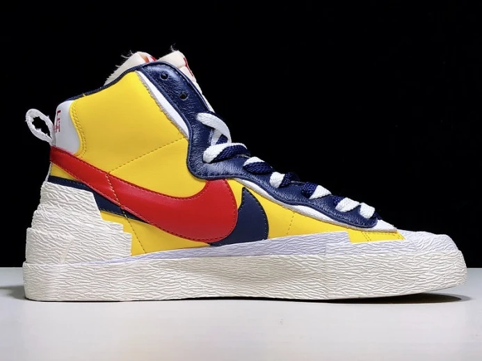 SportInspired sacai x blazer mid ''maize navy'' bv0072- 3145