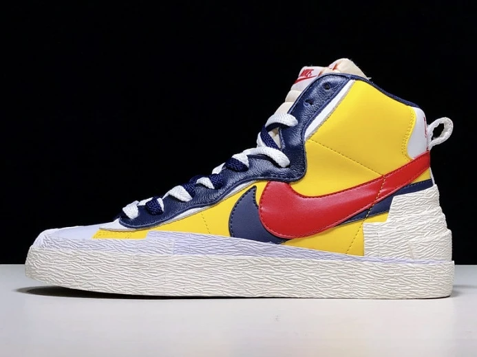 SportInspired sacai x blazer mid ''maize navy'' bv0072- 3145