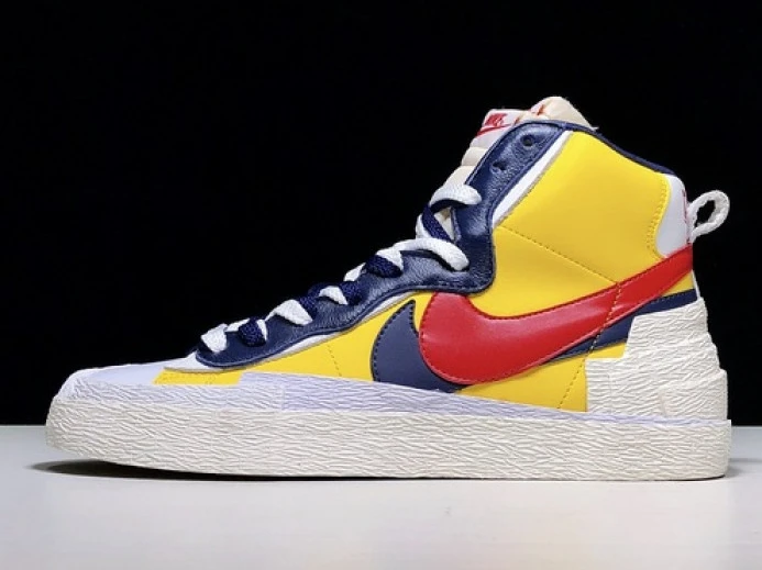 SportInspired sacai x blazer mid ''maize navy'' bv0072- 3145