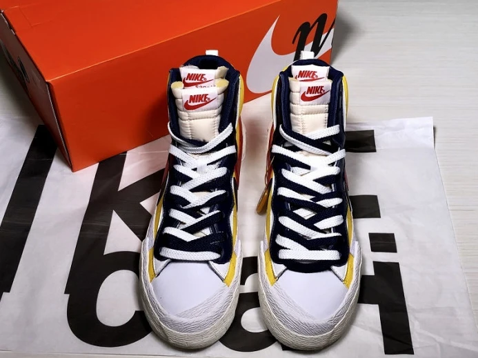 SportInspired sacai x blazer mid ''maize navy'' bv0072- 3145