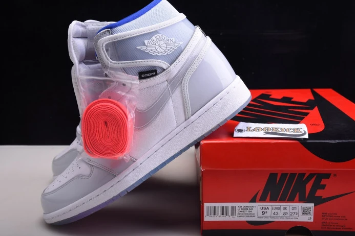 StreetReady Air Jordan 1 Retro High Zoom White Racer Blue CK6637- 875