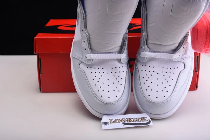 StreetReady Air Jordan 1 Retro High Zoom White Racer Blue CK6637- 875