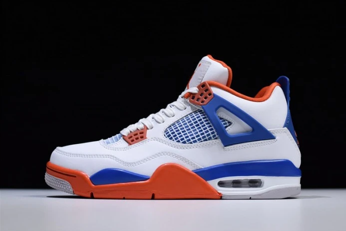 StreetReady Air Jordan 4 White Bright Crimson-Royal Blue 308497- 1064