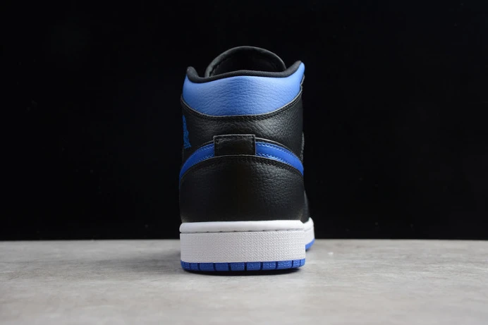 StreetReady air jordan 1 mid black hyper royal 554724- 1247
